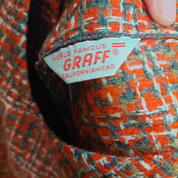 Vintage 60s 70s Tweed Woven Sleeveless Midi Dress - Picture 4 of 6